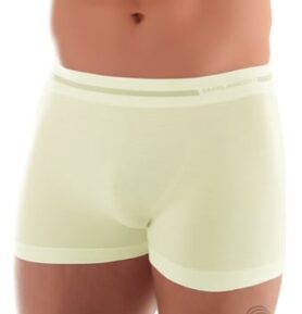 Pánské boxerky BX10430 BRUBECK merino šampaň (ecru) S
