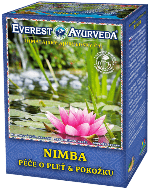 Everest Ayurveda NIMBA himalájský bylinný čaj účinný na regeneraci pokožky zvaný čistič krve 100 g