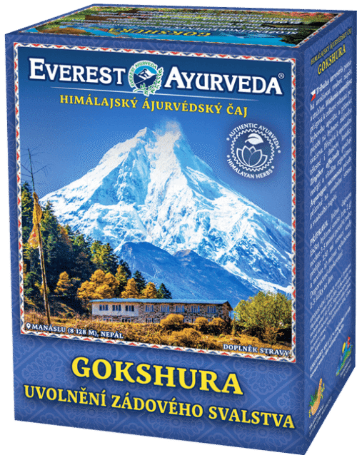 Everest Ayurveda GOKSHURA himalájský bylinný čaj ulevující od bolesti zad a páteře 100 g