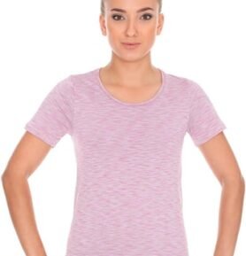Dámské tričko krátký rukáv SS11570 BRUBECK fusion růžová (pink) S