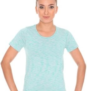 Dámské tričko krátký rukáv SS11570 BRUBECK fusion zelená mint M