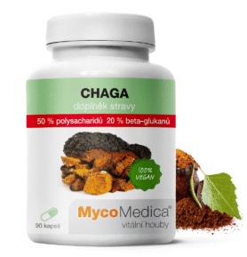 MycoMedica Chaga 50 % - Rezavec šikmý 90 kapslí