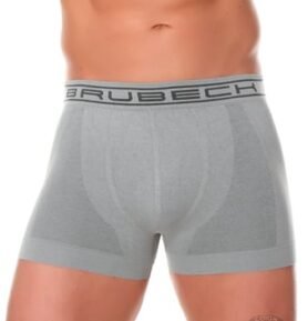 Pánské boxerky BX00501A BRUBECK bavlna šedá světlá M