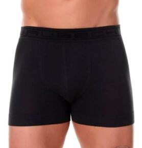 Pánské boxerky BX00501A BRUBECK bavlna šedá tmavá S