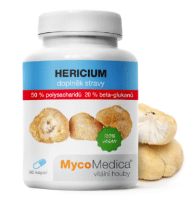 MycoMedica  Hericium 50 % - Korálovec ježatý 90 kapslí