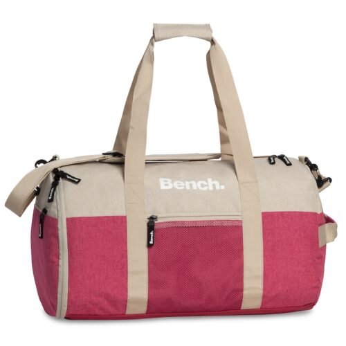 Bench Sportovní taška Classic béžová/růžová 30l
