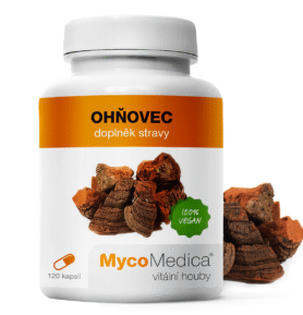 MycoMedica  Ohňovec - Ohňovec brázditý 120 kapslí