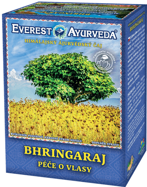 Everest Ayurveda Ajurvedský čaj BHRINGARAJ péče o vlasy 100 g