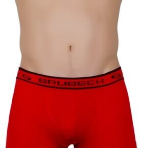 Pánské boxerky BX10050A BRUBECK bavlna červená S