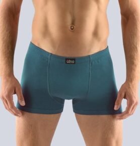 Pánské boxerky s kratší nohavičkou GINO 73064P petrolejová S/M