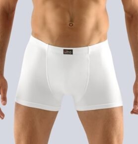 Pánské boxerky s kratší nohavičkou GINO 73064P bílá M/L