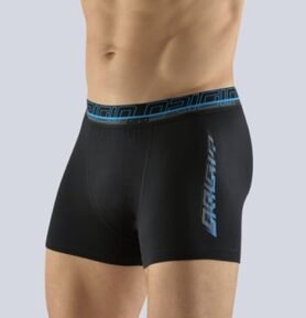 Pánské boxerky s kratší nohavičkou GINO 73093P černá dunaj S/M