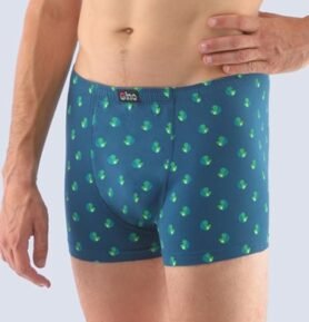 Pánské boxerky s kratší nohavičkou GINO 73109P petrolejová máta M/L