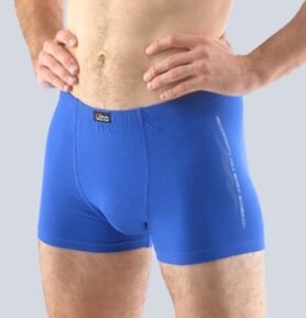 Pánské boxerky s kratší nohavičkou GINO 73111P modrá atlantic M/L