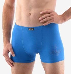 Pánské boxerky s kratší nohavičkou GINO 73115P atlantic lékořice L/XL