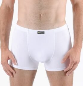 Pánské boxerky s kratší nohavičkou GINO 73125P bílá M/L