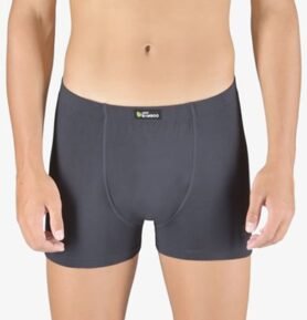 Pánské boxerky s kratší nohavičkou GINO 73129P tm. šedá olivová M/L