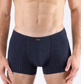 Pánské boxerky s kratší nohavičkou GINO 73132P lékořice brandy XL/XXL