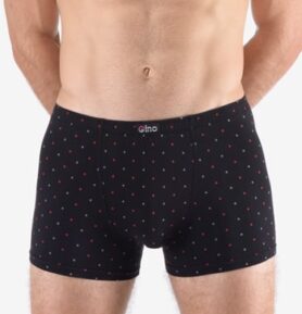 Pánské boxerky s kratší nohavičkou GINO 73133P černá martini XXL/3XL
