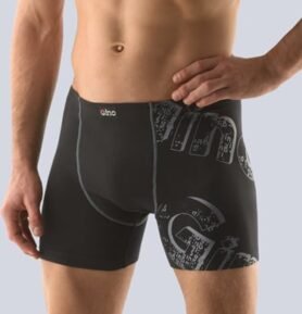 Pánské boxerky s delší nohavičkou GINO 74073P černá M/L