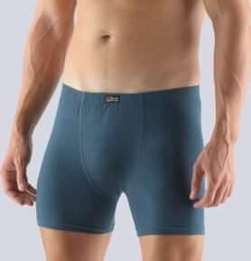 Pánské boxerky s delší nohavičkou GINO 74086P petrolejová XXL/3XL