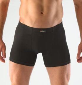 Pánské boxerky s delší nohavičkou GINO 74086P černá L/XL