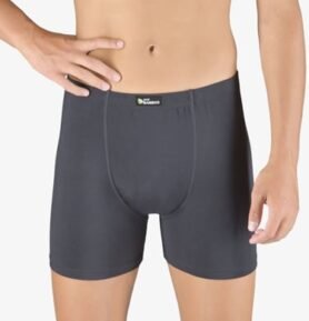 Pánské boxerky s delší nohavičkou GINO 74159P tm. šedá L/XL