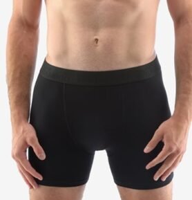 Pánské boxerky s delší nohavičkou GINO 74160P černá L/XL
