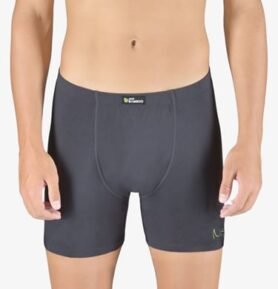 Pánské boxerky s delší nohavičkou GINO 74163P tm. šedá olivová L/XL
