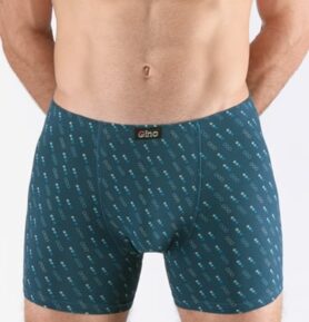 Pánské boxerky s delší nohavičkou GINO 74171P petrolejová dunaj XXL/3XL