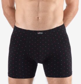 Pánské boxerky s delší nohavičkou GINO 74173P černá martini XXL/3XL