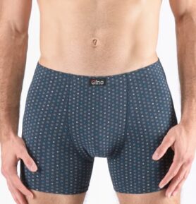 Pánské boxerky s delší nohavičkou nadměrné GINO 74174P petrolejová aqua XXL/3XL