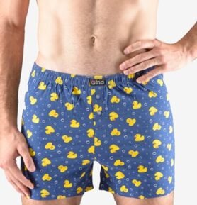 Pánské volné trenky GINO 75181P lékořice žlutá S/M