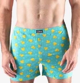 Pánské volné trenky GINO 75181P peprmint žlutá M/L