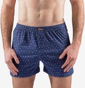 Pánské volné trenky GINO 75190P lékořice dunaj L/XL