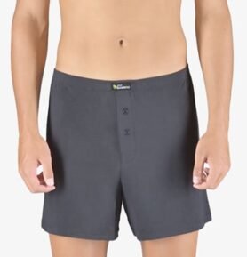 Pánské volné trenky GINO 75194P tm. šedá L/XL