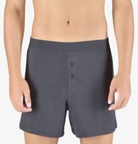 Pánské volné trenky GINO 75195P tm. šedá L/XL