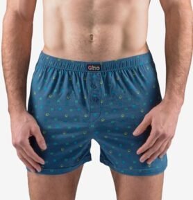 Pánské trenky volné GINO 75203P měsíc akvamarín L/XL