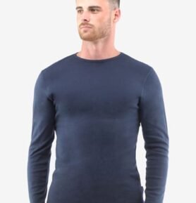Pánské tričko s dlouhým rukávem GINO 78003P lékořice XXL