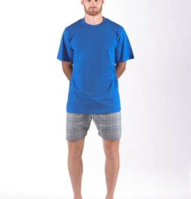 Pánské pyžamo krátké GINO 79168P atlantic šedá XXL