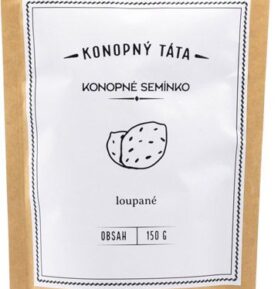 KONOPNÝ TÁTA KONOPNÉ SEMÍNKO LOUPANÉ Hmotnost: 150 gramů