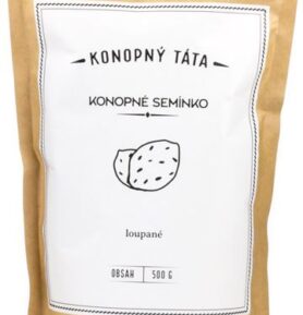 KONOPNÝ TÁTA KONOPNÉ SEMÍNKO LOUPANÉ Hmotnost: 500 gramů