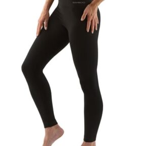 Dámské/pánské legíny dlouhé GINA 95031P černá S/M