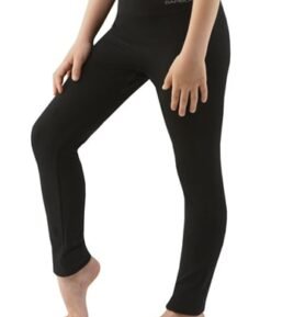 Dětské legíny dlouhé GINA 95034P černá 140/146