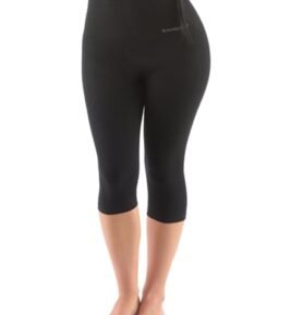 Dámské Capri legíny s vysokým pasem sportovní GINA 95038P černá M/L