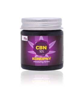 Trávniček 10 % CBN - Konopný masážní krém