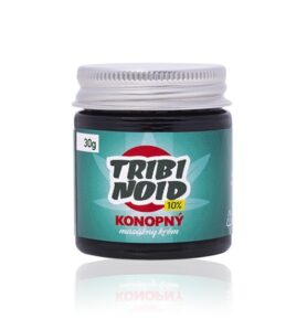 Trávniček Trávníček 10 % TRIBINOID Konopný masážní krém