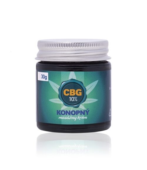 Trávniček 10 % CBG - Konopný masážní krém