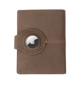 Garzini Kožené pouzdro na pas a doklady AirTag Java Brown