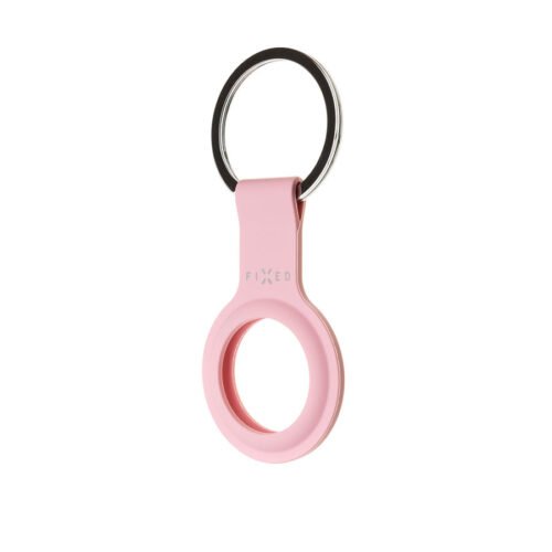 Fixed Silikonové pouzdro s kroužkem FIXED Silky pro Apple AirTag, růžové